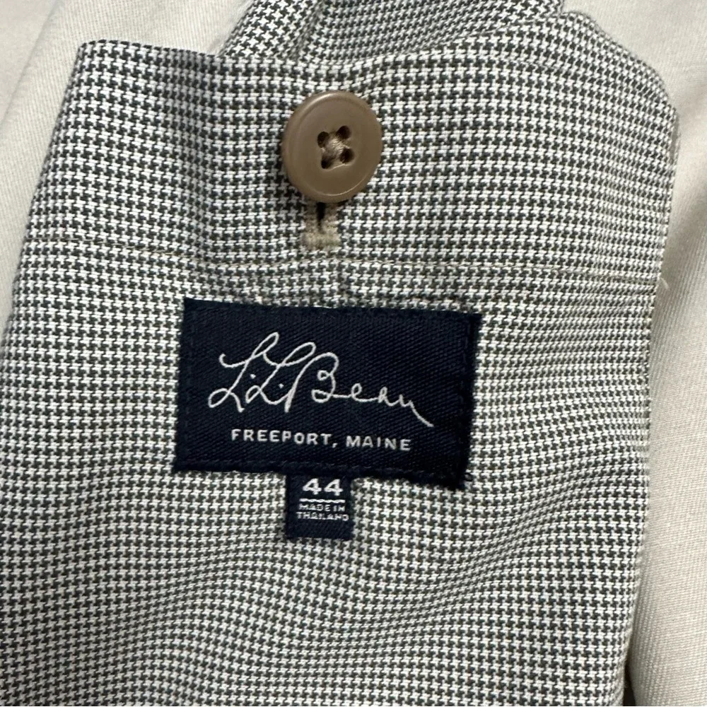 L.L. Bean Men’s Sport Coat Brown Long Sleeve Outdoor Patch Pockets ~ Size 44 - Picture 5 of 10